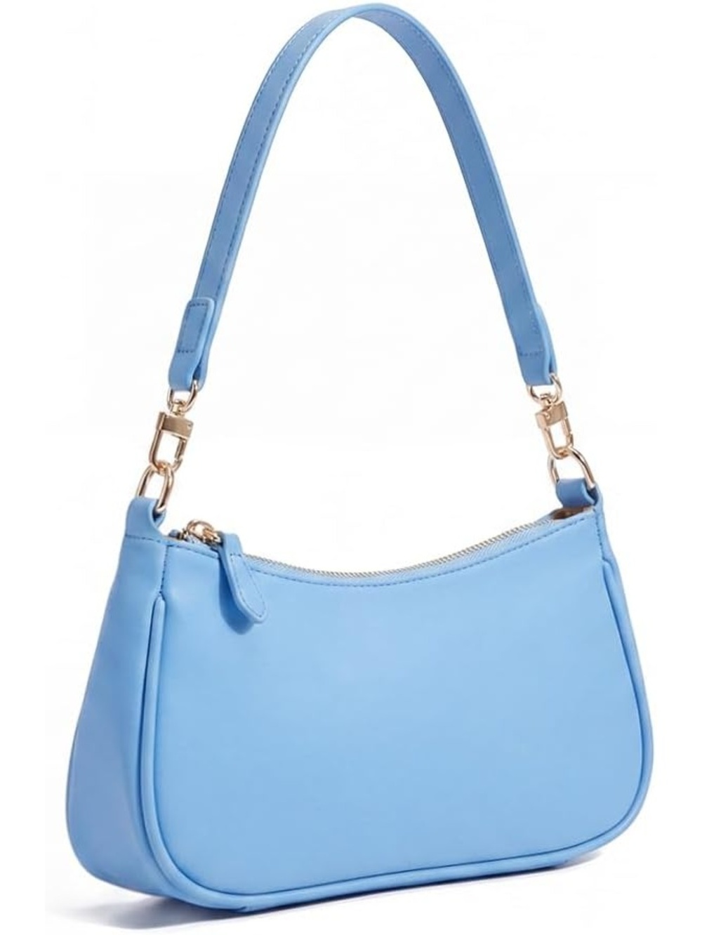 〽️ Women's Blue Tote Small Hobo Clutch Purse Zipper Closure Crossbody Bags